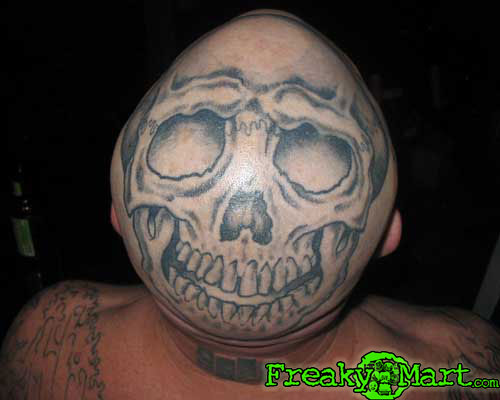 Bro you see my new skull tattoo Nah man where is it at
